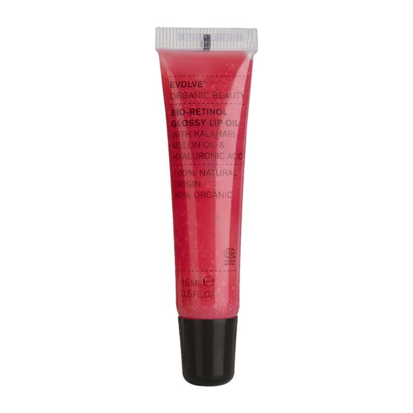 EVOLVE Organic Beauty - Bio-Retinol Glossy Lip Oil | Vegan, Clean, Cruelty-Free Beauty (0.5 fl oz | 15 ml)