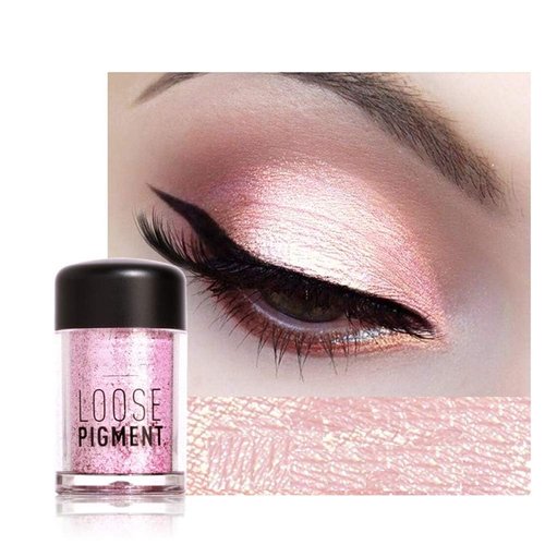 Glitter Eyeshadow, Eye Shadow,1 Colors Glitter Eyeshadow Beauty Eyes Pigment Powder Lips Loose Makeup Cosmetics (#1)