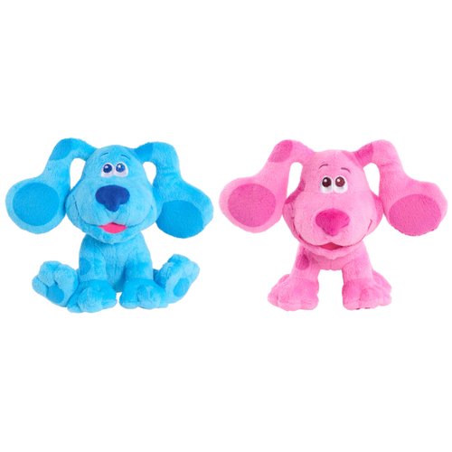 Blue’s Clues & You! 7-inch Beanbag Plush Blue & Magenta 2-Pack, Stuffed Animals, Dog, Kids Toys for Ages 3 Up by Just Play