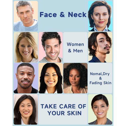 Ragkun Face Moisturizer Retinol Cream - Neck Collagen Creams for Tightening and Firming - Anti Aging Day & Night Facial Moisturizer for Women & Men, Tighten and Lift Wrinkle Cream - 1.7 Fl Oz