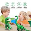 KADELE Fun Dinosaur Building Set 421PCS, Green T-Rex Creative Educational Toys Boys Girls 8+, Animal Figures Building Kit Model Jurassic Dino Blocks Toy Dispaly Present for Kids & Adults