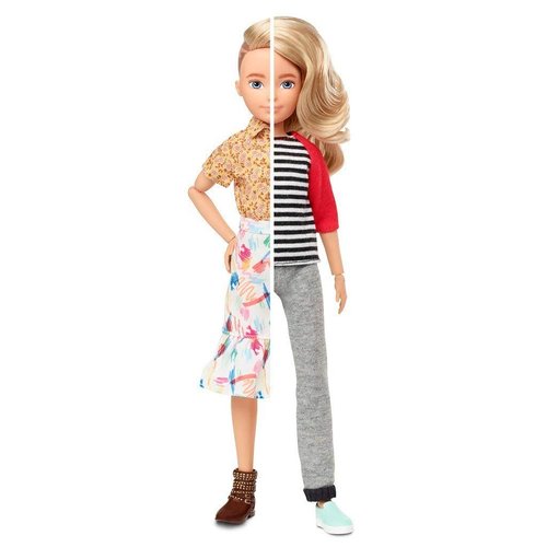 Creatable World Deluxe Character Kit Customizable Doll with Blonde Wavy Hair, 6 Pieces Doll Clothes, 3 Pairs Shoes and 2 Accessories, Creative Play for All Kids 6 Years Old and Up