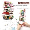 wriyvngs Street View Mini Building Blocks Flower House Shop Store Building Kit Simulation Construction Educational Creative Toy for Boys Girls Age 8+ 953 pcs