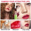 BINGBRUSH Cherry Color Changing Lipstick Queen,Moisturizer Long Lasting Lip Care Lip Balm Magic Lip Gloss Lip Tint Stain Glossly Makeup Lipstick Set for Women (1pc 04#Cherry)