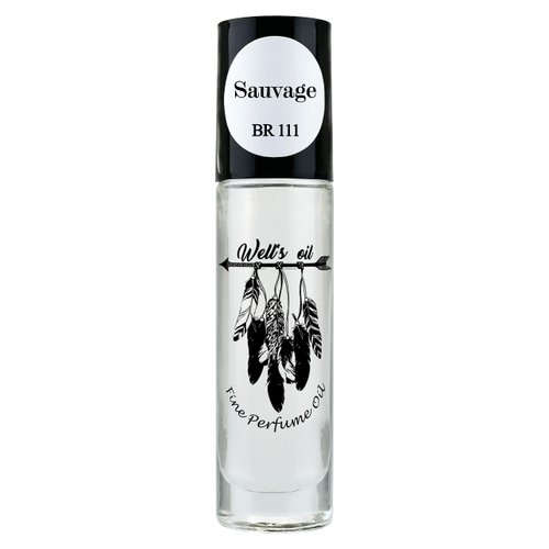 Well's Perfume Oil Roll-On 10 ml / 0.33 fl oz | Top Notes of Bergamot & Pepper | Alcohol-Free, Oil-Based & Long-Lasting (Inspired by Sauvage)