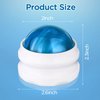 YESMET Massage Ball, Massage Roller Ball, Roller Ball Massager for Sore Muscles Pain Relief, Relax Full Body Massage Tools for Shoulders, Neck, Back, Feet, Deep Tissue, Joint Pain (Blue)