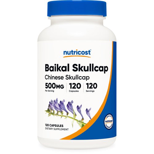 Nutricost Baikal Skullcap 500mg, 120 Vegetarian Capsules - Non-GMO, Gluten Free