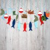 Gone Fishing Party Decorations Fishing Decorations, Assembled and Ready to Use, Fishing Birthday Party Supplies Hanging Swirls Party Streamers 24pcs Kids Birthday Party Decor Banner