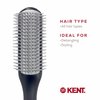 Kent KFM2 Gel Styling Hair Brush for Men - 9 Row Mens Hair Brush with Ionic Anti Static Bristles Great for a Daily Mens Styling Brush - Kent Brush Detangling and Smoothing Long or Thick Hair