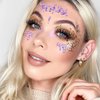Generic Mermaid Face Gems Glitter Crystals Face Stickers Gems Rhinestone Body Temporary Tattoos for Makeup Rave Party Design
