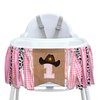 ZAIBIANHAO Cowgirl One High Chair Banner - Rodeo Theme Fabric Garland，Farm Birthday Highchair Banner，Western Cow Girl First Birthday Decorations Party Supplies (cow pink banner)