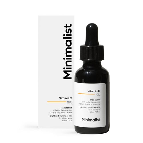 Minimalist 10% Vitamin C Serum for Brightening | Improves Hydration | For All Skin Types | For Wo...