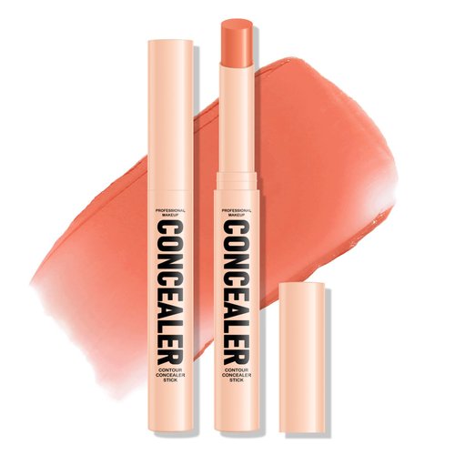 FREEORR Orange Color Correcting Concealer Stick,Under Eye Corrector for Dark Circles & Conceals Blemishes Orange Color Corrector Pen,Smooth Buildable,2.5g/0.08oz,01