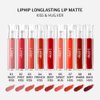 LIPHIP Lip Matte Liquid lipstick, Superstay Lip Tint with a Highly pigmented Color, Long Lasting Lip Stain, 6ml # BACK HUG CHILI RED(9colors)