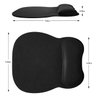 Ergonomic Gaming Mouse Pad with Wrist Support Gel Rest for Laptop at Internet Cafe, Home & Office, Non-Slip Silicone Base Mouse Mat
