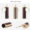 BIASTNR Permanent Match,Keychain Matchstick Fire Starter Immortal Lighter,Flint Match Stick Kerosene Refillable Lighter for Outdoor Camping Survival,Dark red