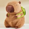 Valentines Day Gifts for Kids, 9.8in Capybara Plush Cute Capybara Stuffed Animals with Turtle Backpack, Kawaii Capibara Plushie Toys Animals Pet Doll Soft Hugging Pillow for Boys Girls Birthday Gift