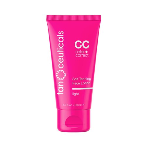 Tanceuticals Facial Self Tanner - Light Self Tanning Lotion for Face Gives Gradual, Long-Lasting Sunless Tan - Fresh Coconut Scent - Won’t Clog Pores or Cause Acne - Easy to Apply - 1.7 oz (Light)