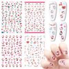 8 Sheets Cute Nail Stickers Cartoon Nail Decals 3D Self Adhesive Design Nail Supplies Cute Designer Nail Stickers for Women Girls DIY Manicure Tips Kawaii Nail Art Stickers