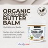 ibodycare Cocoa Butter Belly and Body Balm with Shea Butter, and Coconut Oil, 8 oz Organic, Raw, Unrefined Natural Body Butter Blend