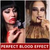 ZHISHUDL Fake Blood Cream Realistic Effects Fake Blood Makeup Washable Fake Blood for Scar Wound and Clothes Halloween Sfx Makeup Zombie Makeup Vampire Makeup
