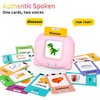 Eaever Learning-Toys, ABC Talking-Flash-Cards 252 Sight Words, Preschool Montessori-Toys for Kids, Educational Toddler-Toys for 2 3 4 5 6 Years Girls, Birthday Gifts, Pink