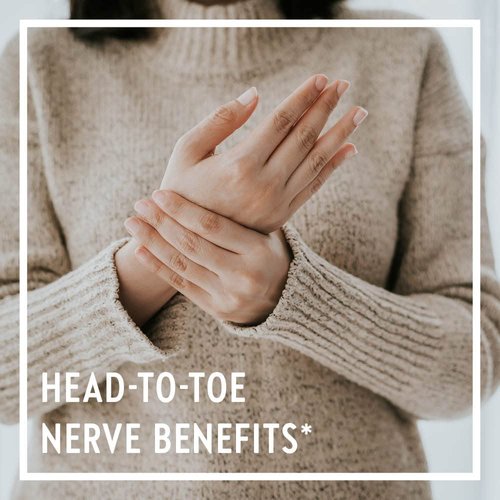 New Chapter Nerve Health Supplement for 3-in-1 Nerve Support from Head to Toe—Vitamin B1 Generates Energy for Nerves,Vitamin B6 Enhances Nerve Communication,Vitamin B12 Builds Nerve Insulation,30ct