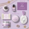 Lavender Spa Gift Set For Women, Bath Sets For Women Gift, Spa Kit For Women, Self Care And Valentines Day Gifts For Women, 7 Piece Home Spa Set
