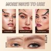 2024 New Magic Eyebrow Pencil,3D Waterproof Microblading Eyebrow Pen with 4 Fork Tip,Natural Makeup Long-Lasting Eyebrow Pencil,Makeup Fine Stroke Eyebrow Tattoo Pencil (Gray-C)