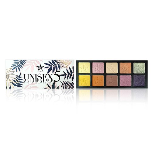 Ccolor Cosmetics - Unisex 5, 10-Color Eyeshadow Palette, Highly Pigmented Eye Shadow Makeup, Metallic & Shimmer, Pastel