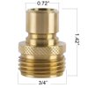 Garden Hose Quick Connect Brass Hose Quick Connectors Water Hose Connector 3/4"GTH (3 Female Coupler+ 6 Male Nipples)