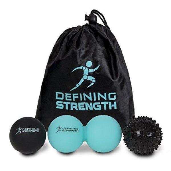 Premium 3-Piece Massage Balls Set for Deep Tissue Therapy - Peanut Ball, Spiky & Lacrosse Ball - Relieve Muscle Pain and Enhance Recovery Effortlessly