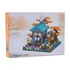Autumn Architecture Flower Treehouse Micro Blocks Building Sets for Adults Tree and Plants Mini Bricks Modle Kit Creative DIY Gift for Kids.