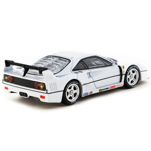 F40 White Road64 Series 1/64 Diecast Model Car by Tarmac Works T64R-076-WH