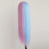 melody wig Synthetic Half Pink Half Blue Lace Front Wigs Long Silky Straight Wig Heat Resistant Fiber Synthetic Half Wigs Middle Part Replacement Wig