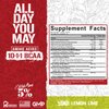 5% Nutrition Rich Piana AllDayYouMay BCAA Powder | Premium Intra & Post Workout Amino Acids, Hydration, Endurance, Muscle Recovery, Joint & Liver Support | 15.3 oz, 30 Servings (Lemon Lime)