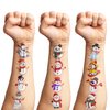 100PCS Chritsmas Snowman Temporary Tattoos Stickers Winter Theme Birthday Party Decorations Décor Supplies Favors Merry Xmas Snowflakes Tattoo Sticker Gifts For Boys Girls School Prizes Carnival