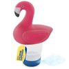 Floating Flamingo Shape Chlorine Dispenser for Pools Fits 3" Tablets - Pool Chlorine Floater with Adjustable Flow Vents Balanced Chemical Dispenser [3 Tablet Capacity] 7" Diameter Floater