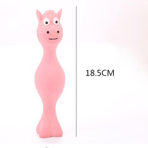 Mipcase Dog Chew Toy Bite Molar Puppy Cats Supplies Standing Toy Latex Doll Cat Playing Chew Teeth Activity Grinding Pet for Dog Puppy Teething