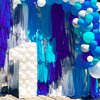 PartyWoo Crepe Paper Streamers 6 Rolls 492ft, Pack of Royal Blue Streamers Party Decorations, Crepe Paper for Birthday Decorations, Party Decorations, Baby Shower Decorations (1.8 in x 82 Ft/Roll)