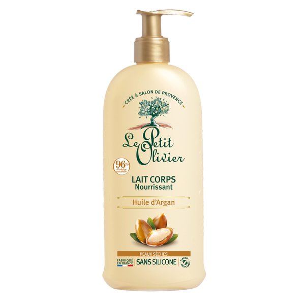 Le Petit Olivier Nourishing Body Lotion - Light, Non-Greasy Texture - Enriched With Argan Oil - Nourishes Skin, Leaving it Soft and Silky - For Normal to Dry Skin - Silicone Free - 8.4 Oz