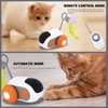LELEAN Remote Control Cat Toy for Indoor Interactive Turbo Tail 2.0 Cat Toy Automatic Moving Eemote Mouse Smart Electric Teazys Cat Toy Mobile Car Toy, Orange