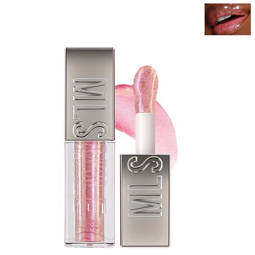 BEUKING Mirror Glitter Lipstick, Sparkling Pearlescent High Pigment Waterproof Long Lasting Lip Gloss, Shimmer Moisturizer Lip Gloss, Diamond Shiny Bold Glow Lip Stain for Lip Makeup (C12, 0.11 fl.oz)