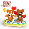 Valentine’s Brown Bear Building Toy Sets Compatible with Lego for Adult, Art Love Collectible Home Decor, Cute Bears with Heart, Valentines Day Gifts for Her/Him, Christmas for Kids 8+ (289pcs)