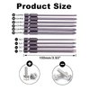 Rocaris 10pcs 1/4 Inch Hex Shank Long Magnetic Screwdriver Bits Set 4 in Power Tools (Slotted+Cross Head)