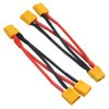 WMYCONGCONG 2 PCS XT60 Parallel Battery Connector Cable Dual Extension Y Splitter 1 Female to 2 Male for DJI Phantom RC Plane