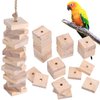 NOLITOY 100pcs Parrot Chewing Toy Parrot Toy Hanging Bird Toy Wooden Bird Toys Parrot Cage Climbing Toys Bird Teething Toys Parrot Hanging Chewing Toy Bird Chew Toy Macaw Toys