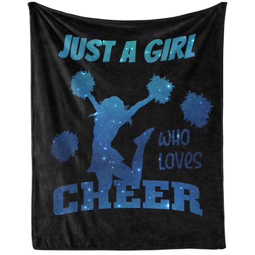 Cheer Blanket Gifts, 40"x50" Cheerleader Throw Blanket for Teens Girls, Lightweight, Soft, Cozy, Warm, Fleece Cheerleading Gift for Bed Couch