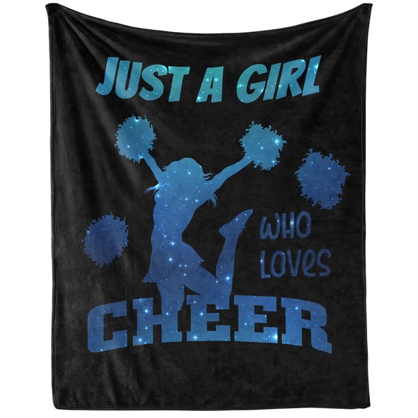 Cheer Blanket Gifts, 40"x50" Cheerleader Throw Blanket for Teens Girls, Lightweight, Soft, Cozy, Warm, Fleece Cheerleading Gift for Bed Couch