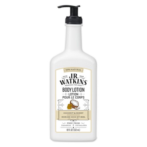 J.R. Watkins Coconut Milk and Honey Daily Moisturizing Lotion, 18 Ounces